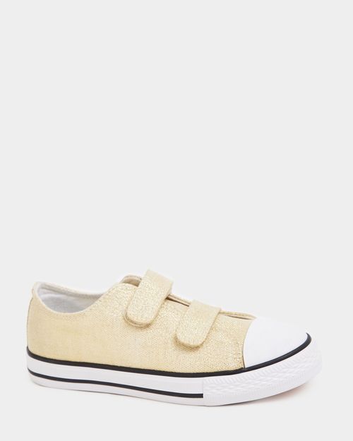 Low Top Toecap Canvas Shoes (Size 8-5)