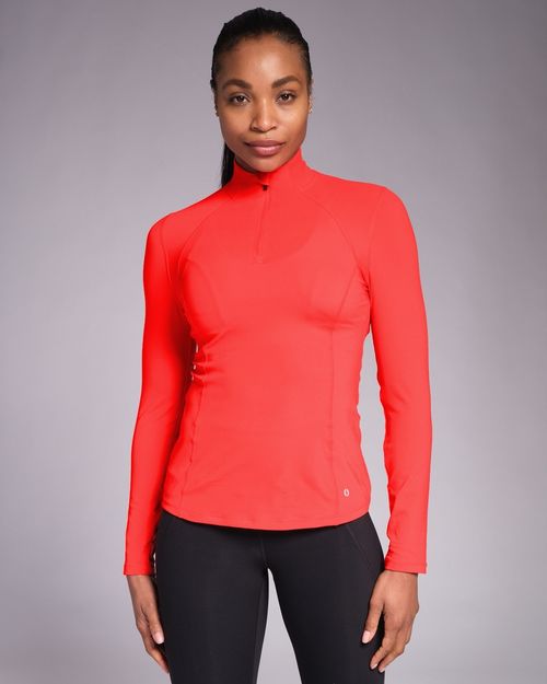Powercut Sculpt Perform Half Zip Bright Red
