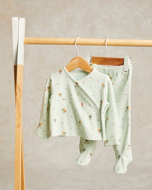Leigh Tucker Willow Noah Velour Set (Newborn-12 Months)