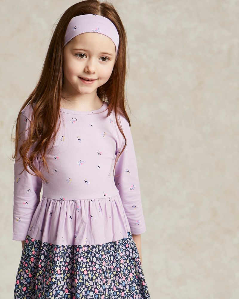Leigh Tucker Willow Freya Two Tone Dress And Headband (2-12 Years ...