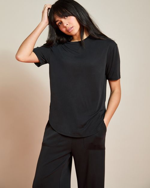 Helen Steele Black Modal Soft Touch T-Shirt