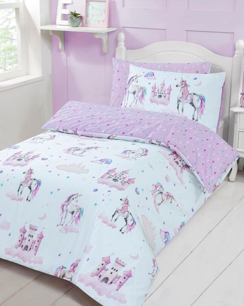 Unicorn Castle Cotton Duvet Set