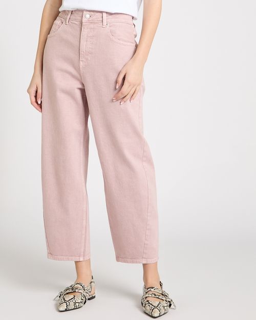 High Rise Barrel Jeans