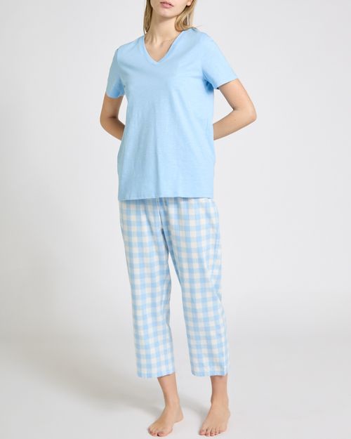 Knit Woven Pyjama Set
