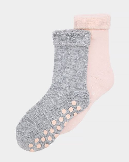 Gripper Sole Cosy Socks - Pack Of 2