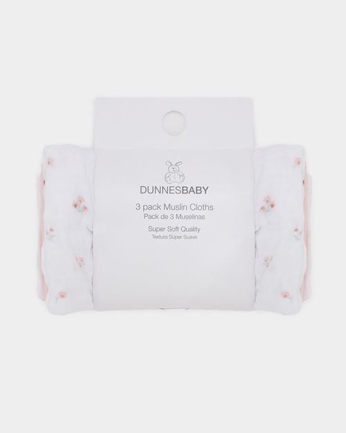 Muslin Cloths - Pack Of 3