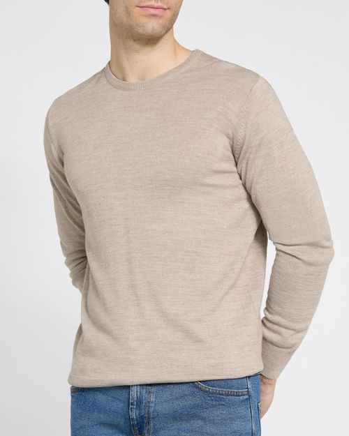 Merino Blend Crew Neck Jumper