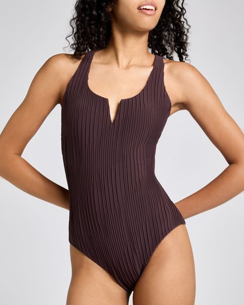 Tummy Control Shape And Sculpt Textured Swimsuit