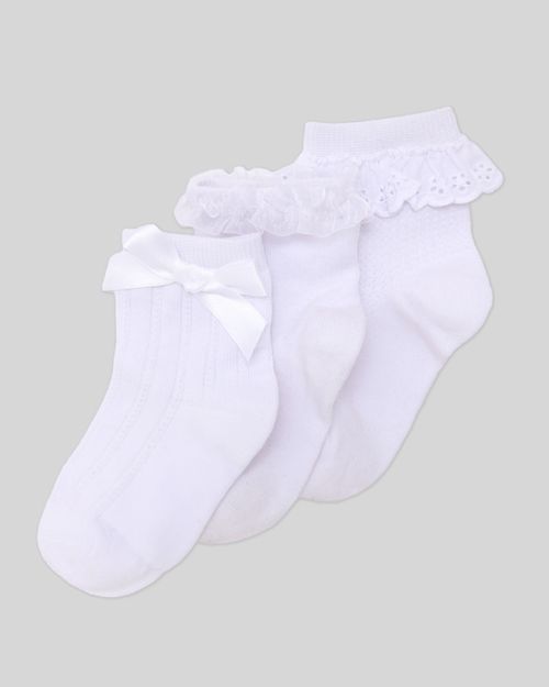 Baby Cotton Lace Socks - Pack Of 3