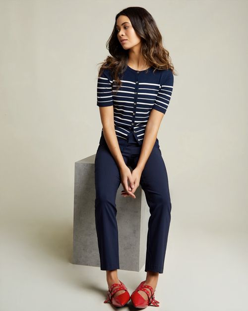 Stretch Elastic Waist Trousers