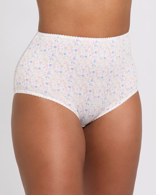 Print Cotton Rich Full Brief - Pack Of 5