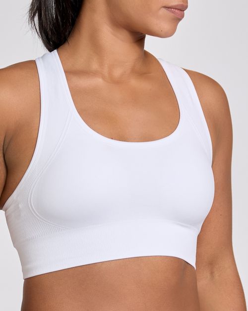 Seamless Ribbed Sports Bra Top