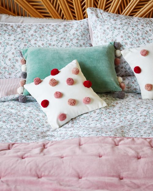 Carolyn Donnelly Eclectic Pom Cushion