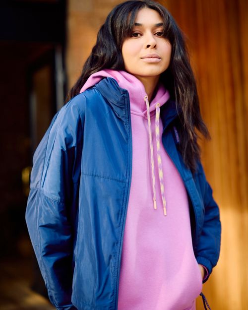 Helen Steele Navy Windbreaker Jacket