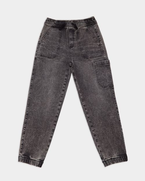 Denim Cargo Joggers (4-14 Years)