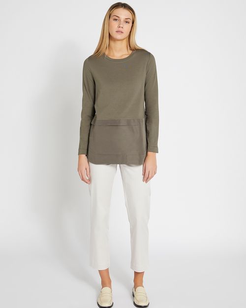 Carolyn Donnelly The Edit Taffeta Mix Top