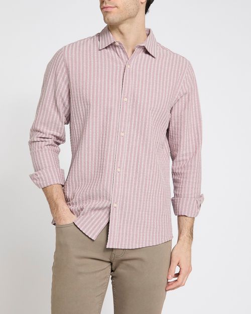 Long Sleeve Cotton Stripe Shirt