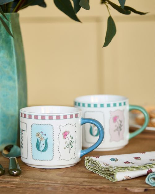 Carolyn Donnelly Eclectic Floral Sketch Mug