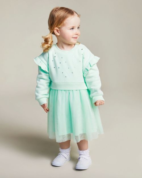 St. Patrick's Day Shamrock Mesh Dress