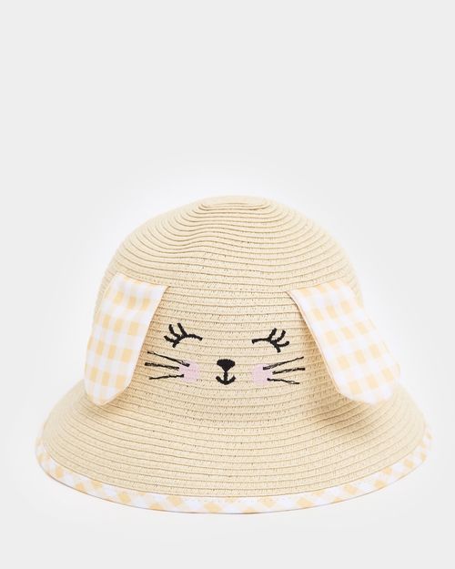 Straw Bunny Hat