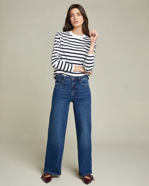 High Rise Wide Leg Jeans