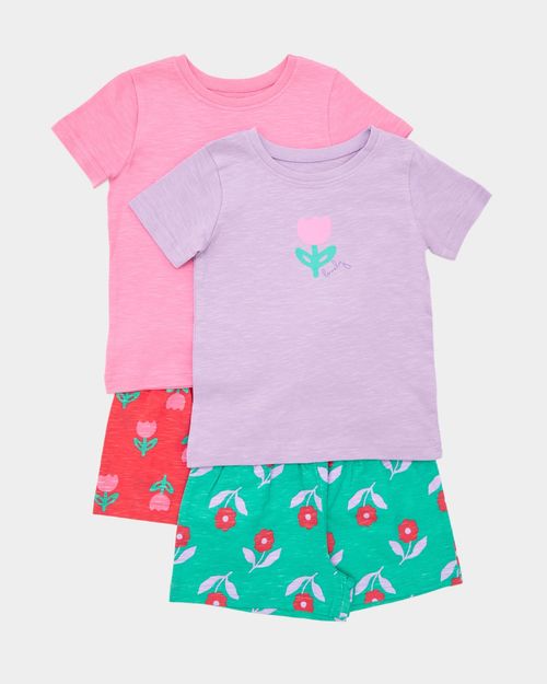 Short Pyjama Set - Pack Of 2 (6 Months-4 Years)