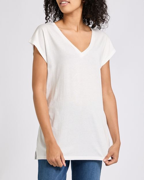 Cotton Modal V-Neck T-Shirt