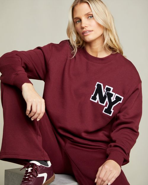 Slogan Crew Neck Sweatshirt