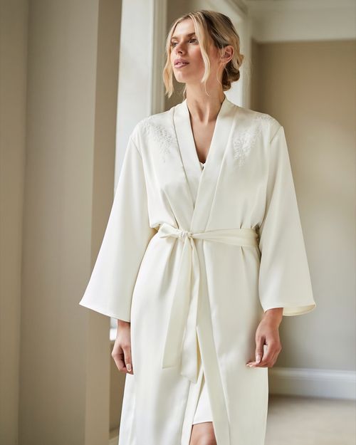 Pearl Satin Robe