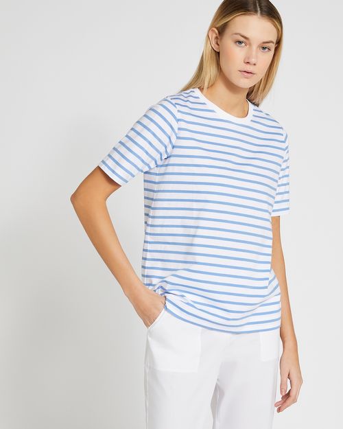 Carolyn Donnelly The Edit Stripe Cotton T-Shirt
