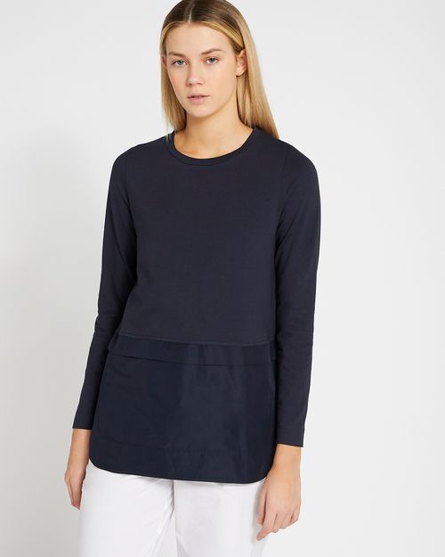 Carolyn Donnelly The Edit Taffeta Mix Top