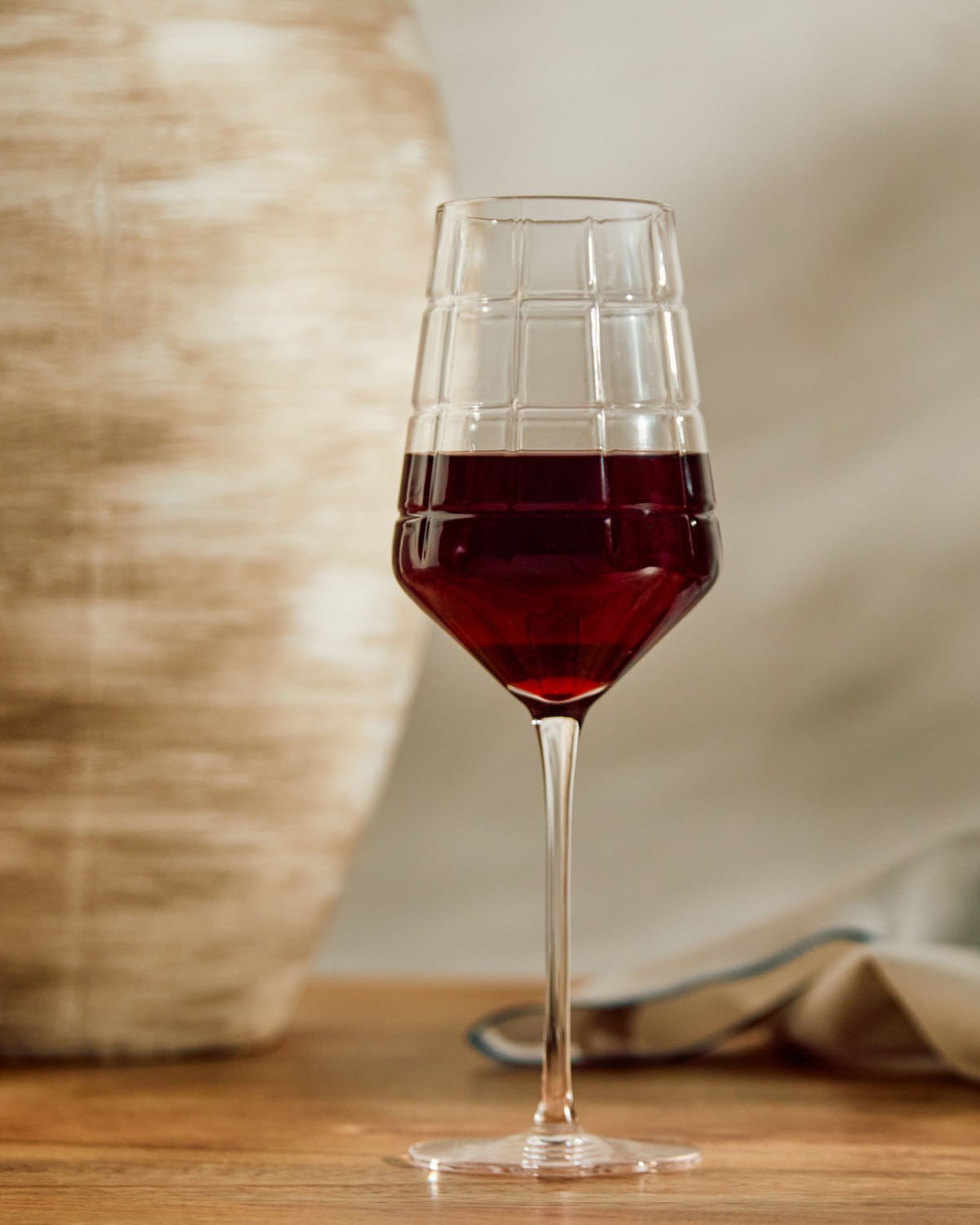 Paul Costelloe Living Cut Wine Glass - Dunnes Stores