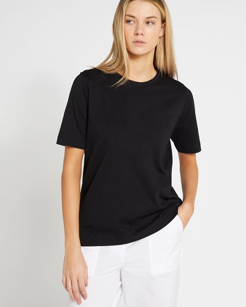 Carolyn Donnelly The Edit Black Cotton T-Shirt