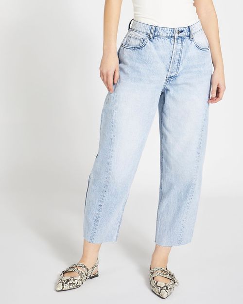 Savida High Waisted Barrel Jeans