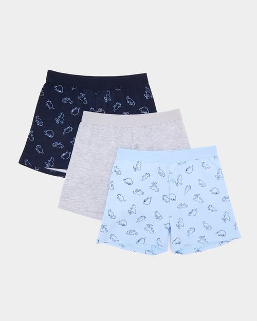 Boys Loose Fit Jersey Boxers - Pack Of 3