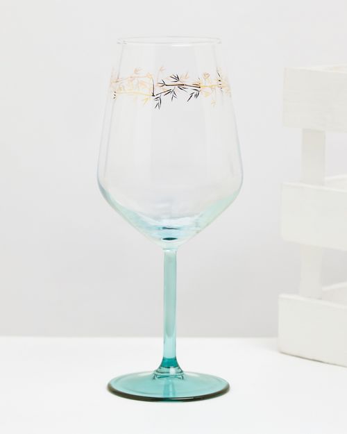Carolyn Donnelly Eclectic Printed Wine Glass