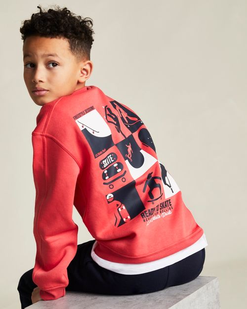 Printed Crew Neck Sweatshirt (2-14 Years)