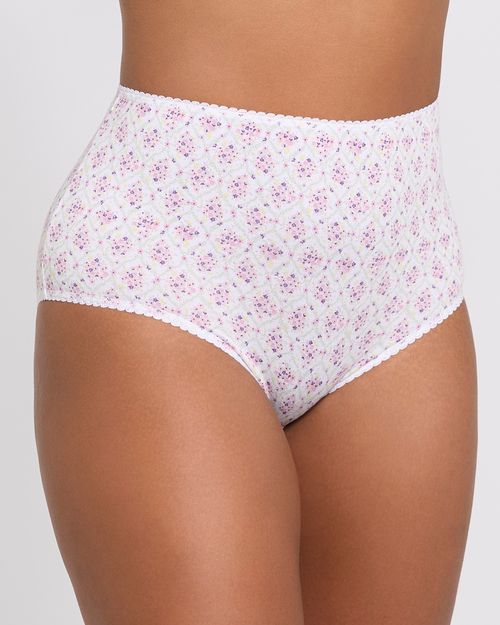 Print Cotton Rich Full Brief - Pack Of 5