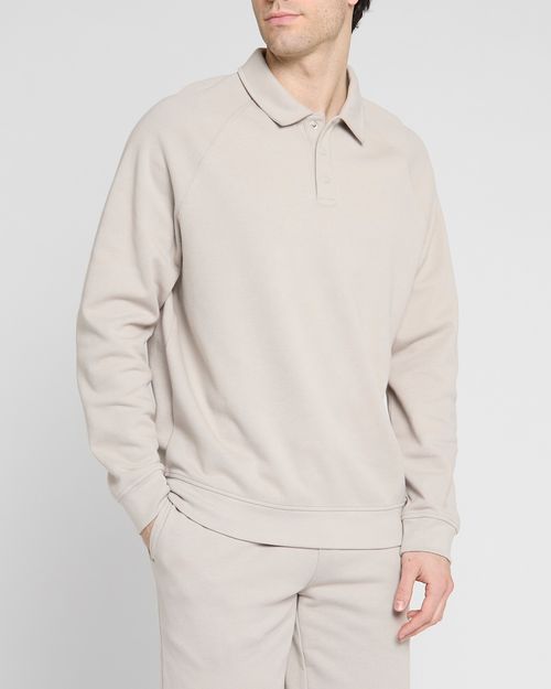 Pique Snap Placket Sweater