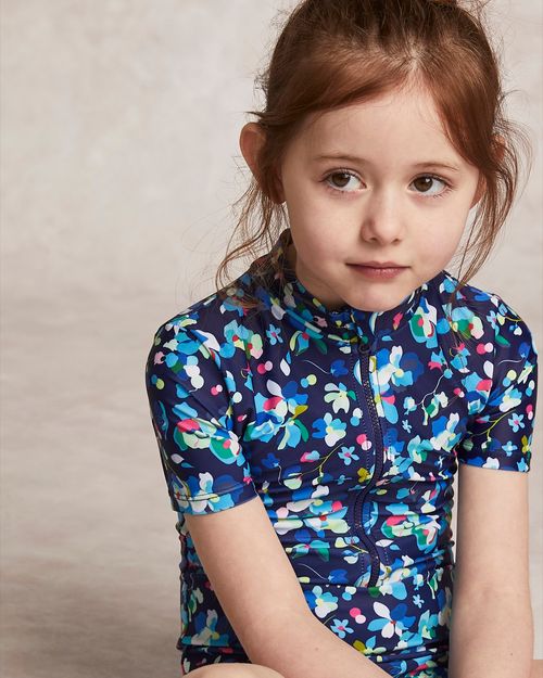 Leigh Tucker Willow Shiv Short Sleeve Swimsuit (3-14 Years)