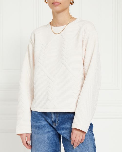 Gallery Lucia Cable Sweatshirt