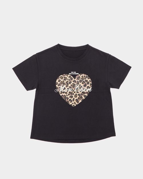 Printed Curved Hem T-Shirt (2-14 Years)