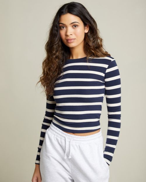 Stripe Long Sleeve Top
