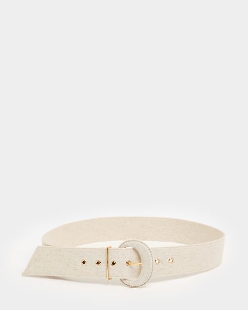 Faux Linen Belt