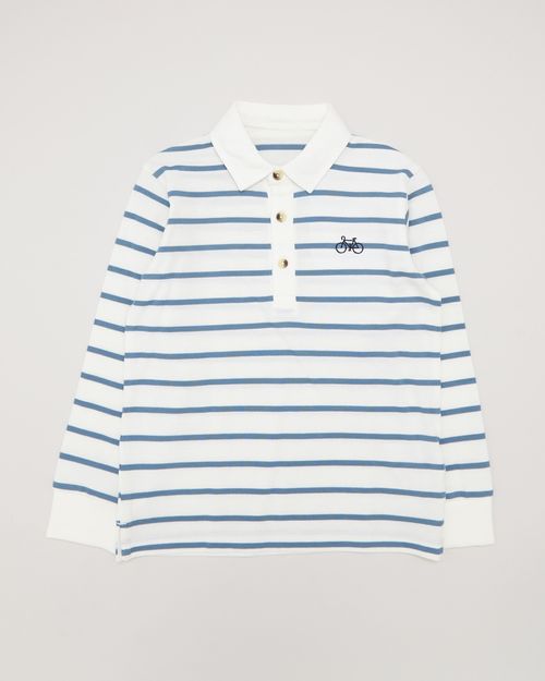 Long-Sleeved Polo Top (3-14 Years)