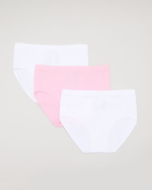 Girls Seamfree Briefs - Pack Of 3 (6-14 Years)