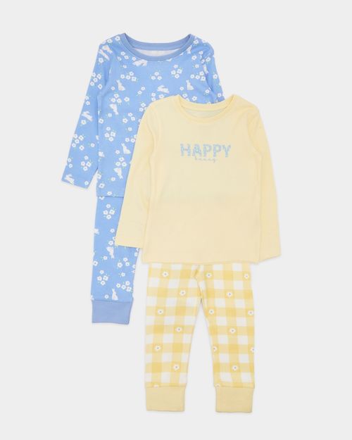 Printed Long-Sleeved Pyjamas - Pack Of 2 (6 Months-4 Years)