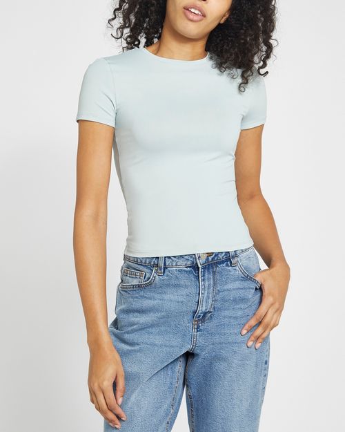 Crop Fitted Polyamide Stretch Top