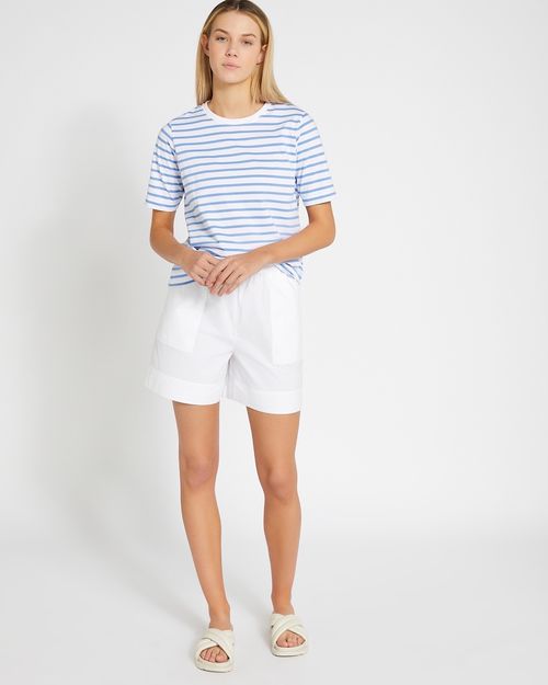 Carolyn Donnelly The Edit White Cotton Shorts