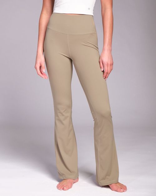 Powercut All-Day-Wear Sandy Taupe Flared Leggings